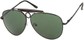 Angle of SW Aviator Style #124 in Black Frame with Green Lenses, Women's and Men's  