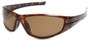 Angle of SW Polarized Style #55100 in Glossy Tortoise with Amber, Women's and Men's  