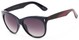 Angle of Teton #3820 in Blue/Pink Frame with Smoke Lenses, Women's Cat Eye Sunglasses