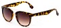 Angle of Mezen #3978 in Tortoise Frame with Amber Lenses, Women's Retro Square Sunglasses