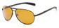 Angle of Byron #4286 in Black Frame with Dark Yellow Lenses, Women's and Men's Aviator Sunglasses