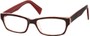 Angle of SW Clear Style #1407 in Black/Red Frame, Women's and Men's  
