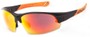 Angle of Neptuse #4605 in Black/Orange Frame with Yellow/Orange Mirrored Lenses, Women's and Men's Sport & Wrap-Around Sunglasses