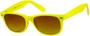 Angle of SW Neon Retro Style #1610 in Neon Yellow Frame, Women's and Men's  