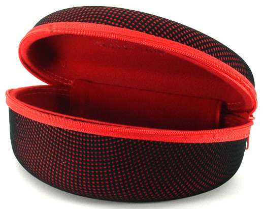 Angle of Mesh Dome Black and Red Case #647 in Black and Red Case, Women's and Men's  