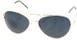 Angle of SW Aviator Style #1697 in Gold Frame with Green Lenses, Women's and Men's  