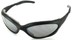 Angle of Dugout #9880 in Black Frame with Smoke Lenses, Women's and Men's Sport & Wrap-Around Sunglasses