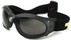 Angle of SW Goggles Style #9883 in Red and Yellow Strap with Smoke Lenses, Women's and Men's  