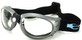 Angle of SW Goggles Style #9883 in Blue Strap with Clear Lenses, Women's and Men's  
