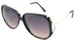 Angle of SW Oversized Style #503 in Black Frame with Amber Lenses, Women's and Men's  