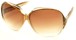 Angle of SW Oversized Style #5075 in Brown Fade Frame, Women's and Men's  
