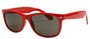 Angle of SW Retro Style #1686 in Red Frame, Women's and Men's  