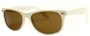 Angle of SW Retro Style #1686 in Cream Frame, Women's and Men's  