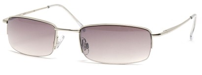 Angle of Olympus #471 in Silver Frame, Women's and Men's Retro Square Sunglasses