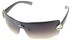 Angle of SW Shield Style #237 in Silver Frame with Smoke Lens, Women's and Men's  