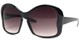 Angle of SW Butterfly Sunglasses #8833 in Black Frame, Women's and Men's  