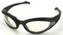 Angle of SW Shatterproof Goggles Style #9887 in Black Frame with Clear Lenses, Women's and Men's  