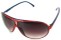 Angle of SW Oversized Style #5066 in Red and Blue Frame, Women's and Men's  
