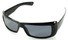 Angle of SW Polarized Style #1246 in Black Frame with Smoke Lenses, Women's and Men's  