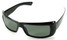 Angle of SW Polarized Style #1246 in Black Frame with Green Lenses, Women's and Men's  
