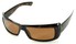Angle of SW Polarized Style #1246 in Brown Frame with Amber Lenses, Women's and Men's  