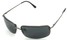 Angle of Mediterranean #6021 in Grey Frame with Dark Lenses, Women's and Men's Square Sunglasses