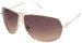 Angle of SW Aviator Style #1178 in Gold and White Frame, Women's and Men's  