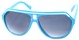Angle of SW Aviator Style #1351 in Blue with White Frame, Women's and Men's  