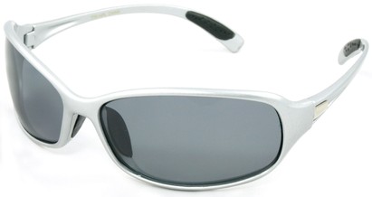 Angle of SW Polarized Style #27 in Silver Frame, Women's and Men's  