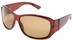Angle of SW Polarized Style #45 in Red Frame, Women's and Men's  