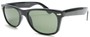 Angle of SW Retro Style #1687 with Glass Lenses in Black Frame with Smoke Lenses, Women's and Men's  