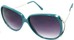 Angle of SW Oversized Style #503 in Teal Frame, Women's and Men's  