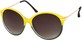 Angle of SW Oversized Retro Style #1628 in Yellow/Green Frame, Women's and Men's  