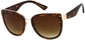 Angle of SW Oversized Style #5381 in Tortoise/Gold with Amber Lenses, Women's and Men's  