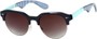 Angle of SW Retro Style #559 in Navy Blue/Mint Frame with Smoke Lenses, Men's Select... Select...
