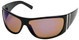 Angle of SW Sport Style #5402 in Black Frame with Amber/Blue Mirrored Lenses, Women's and Men's  