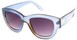 Angle of SW Retro Style #3091 in Clear Blue Frame, Women's and Men's  