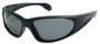 Angle of SW Polarized Sport Style #540150 in Matte Black with Smoke, Women's and Men's  