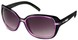 Angle of SW Oversized Style #1005 in Black and Purple Frame, Women's and Men's  