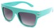 Angle of SW Retro Style #240 in Turquoise Blue Frame, Women's and Men's  