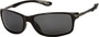 Angle of Renegade #1023 in Black/Grey Frame with Smoke Lenses, Women's and Men's Sport & Wrap-Around Sunglasses