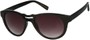 Angle of SW Retro Style #444 in Black Frame with Smoke Lenses, Women's and Men's  