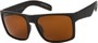 Angle of Razorback #5590 in Matte Black Frame with Amber Lenses, Men's Select... Sunglasses