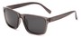 Angle of Hardy #4094 in Grey Frame with Grey Lenses, Women's and Men's Retro Square Sunglasses