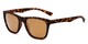 Angle of Dash #5098 in Matte Tortoise Frame with Amber Mirrored Lenses, Women's and Men's Retro Square Sunglasses