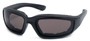 Angle of Abyss #54585 in Black Frame with Smoke Lenses, Women's and Men's Sport & Wrap-Around Sunglasses
