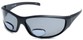 Angle of SW Polarized Bi-Focal Style #55063 in Matte Black with Smoke Lenses, Women's and Men's  