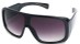 Angle of SW Shield Style #540431 in Black with Rose Lenses, Women's and Men's  