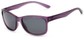 Angle of Everglade #5709 in Frosted Purple Frame with Smoke Lenses, Women's and Men's Retro Square Sunglasses