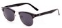 Angle of Huntington #6694 in Black/Purple Frame with Grey Lenses, Women's and Men's Browline Sunglasses
